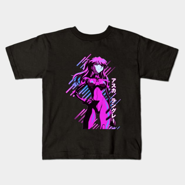 Asuka Langley Kids T-Shirt by Retrostyle